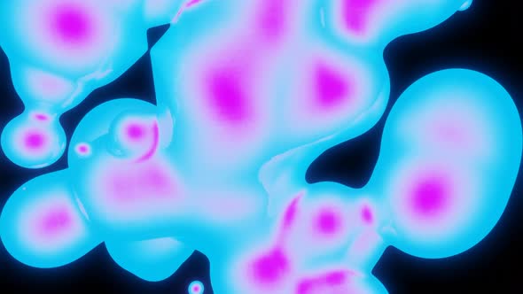Abstract Glowing Liquid Cell Motion Background, Backgrounds Motion ...