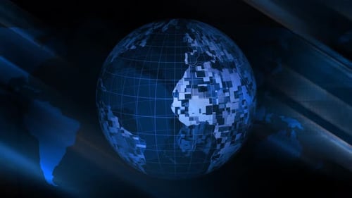 Spinning Earth Technologie Hintergrundanimation