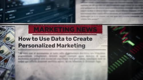 How To Use Data To Create Personalized Marketing Headline Title On Newspaper