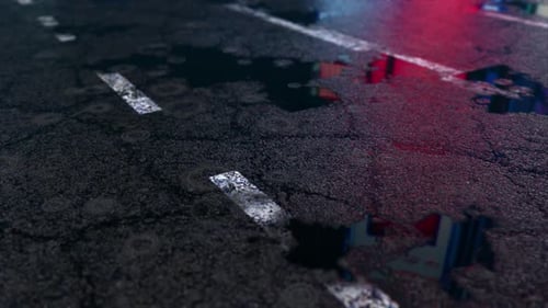 3D Regenstraße Landschaft V3