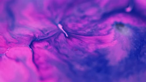 Abstract Fluid Art with Pink and Blue Colors