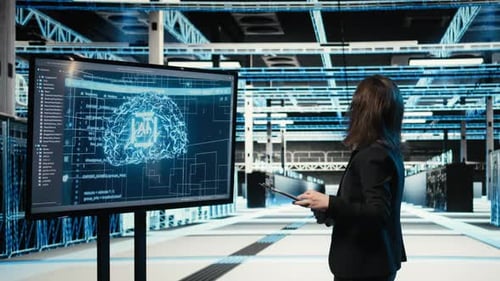 Monitoring Systems Artificial Intelligence Tech and Engineer in Data Center