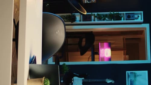 Vertical Video Empty Studio with Streaming Tech