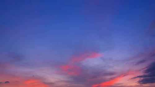 4K Time lapse of colorful sky during beautiful clouds. Romantic clouds.