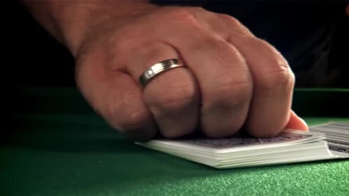 Hand Dealing a Deck of Playing Cards