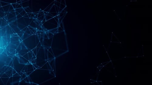 Futuristic Digital Network Connection Abstract Background