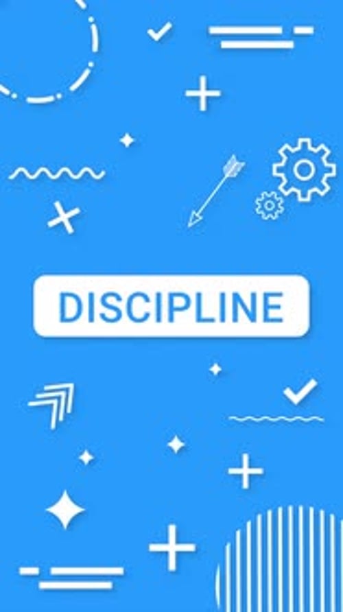 Stylish Informative Infographic Loop Animation, Discipline Title Infographic Background Elements