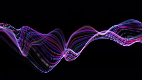 Closeup of Big data light speed warped flow. Abstract digital data stream of quantum computing. Cybe