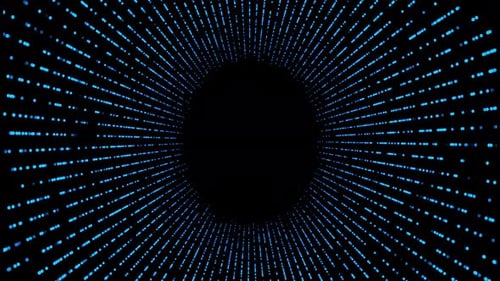 Digitaler Datenfluss, Wellen, Lichtspuren, schnelle Linienbewegungen, große Daten, digitaler Niederschlag