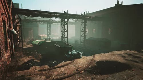 Old Destroyed an Abandoned Factory