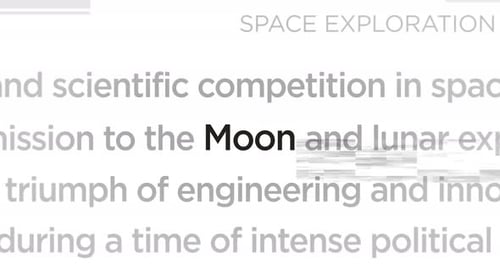 Moon exploration headline titles media seamless loop