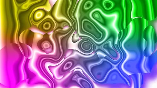Vibrant Rainbow Liquid Flow Abstract Motion Background Loop