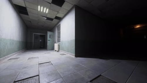 Interior of Hospital in Pripyat Abandoned City in Chernobyl