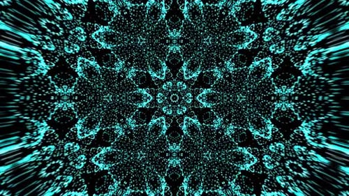 Hypnotic Geometric Particle Pattern Loop Background