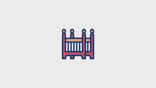 Baby Bed Animated Icon