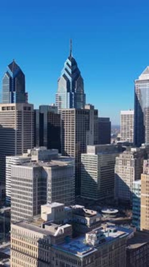 Downtown Philadelphia At Philadelphia In Pennsylvania United States.