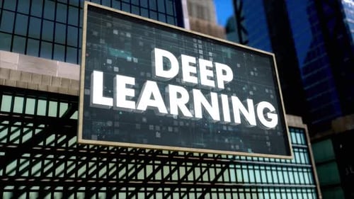 Deep Learning - Big City Type Trend Modern Background
