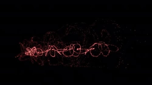 Dynamic Abstract Glowing Particle Reveal