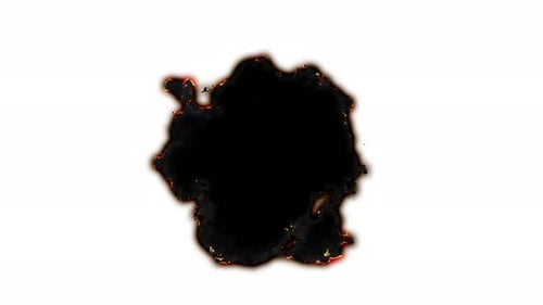 Animated Fire Burn Transition Reveal