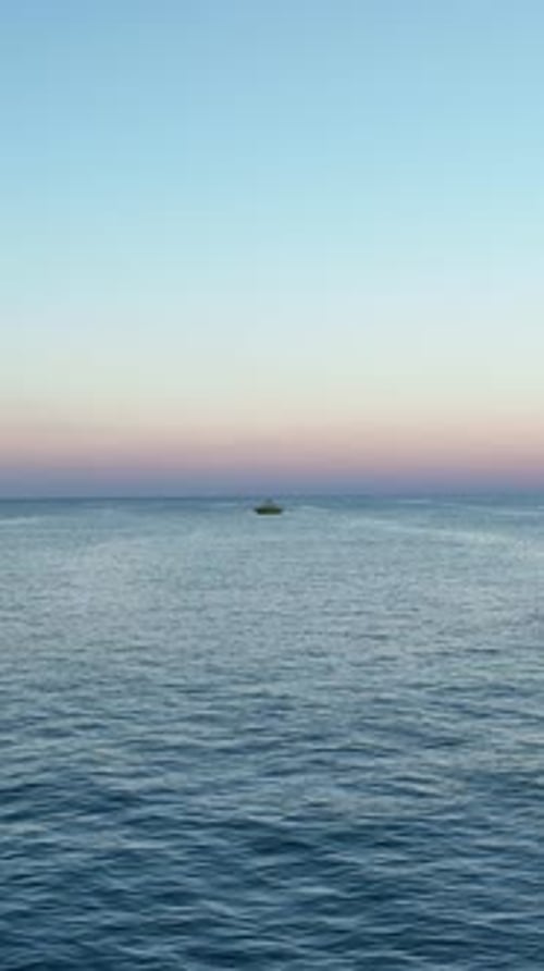 Vertical Video Morning Sea Aerial View Background