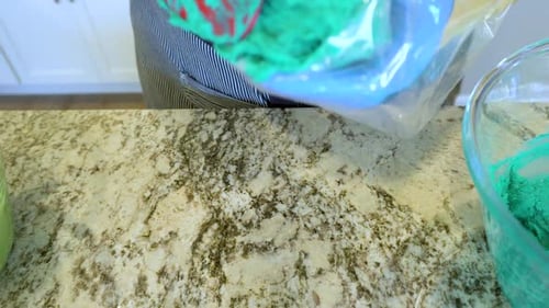 Mixing Buttercream Frosting for CactusThemed Cupcakes