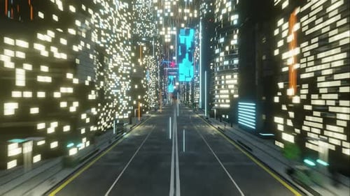 Global City Futuristic Modern Communication