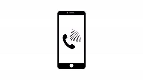 Ringing Smartphone Call Icon Animation