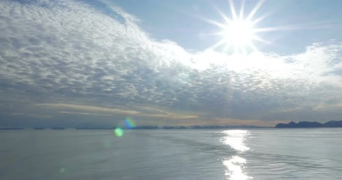 Sunshine Over the sea, norway