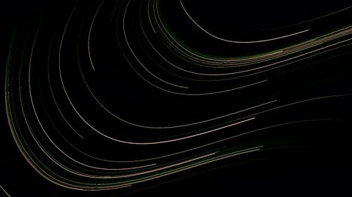 Flowing Light Trails Abstract Background Animation