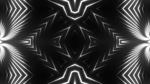 Dynamische geometrische Lichtshow pulsiert vor Energie und Spannung