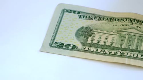 Zwanzig-Dollar-Schein Nahaufnahme