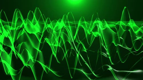 Abstract green wireframe background