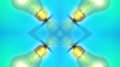 Bombilla de fondo abstracto Loop 06