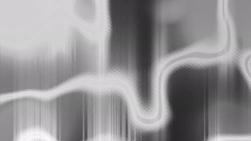Monochrome Abstract Glitch Fluid Movement Loop Background