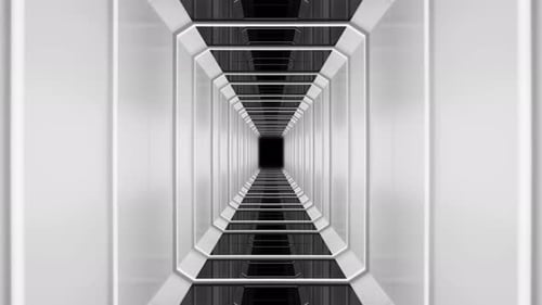 White Abstract Tunnel