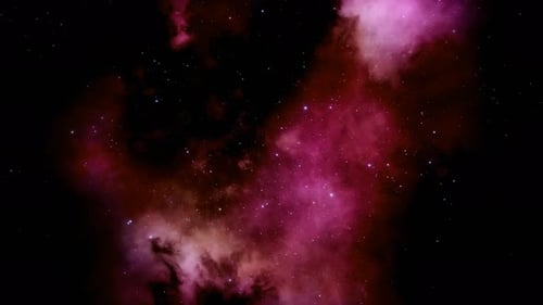 Vast Cosmic Nebula Fly-Through Background Animation
