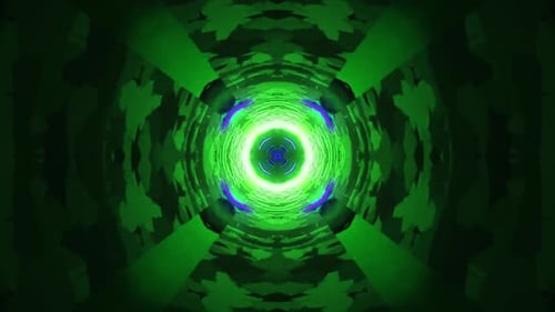 Green light swirl pattern
