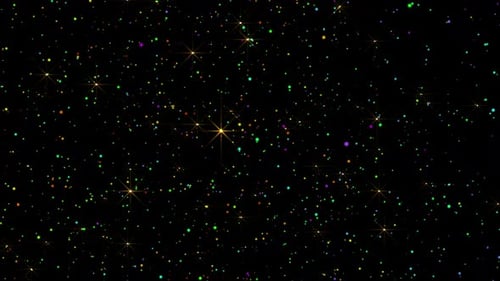 Colorful Particle Glitter Background Loop V7