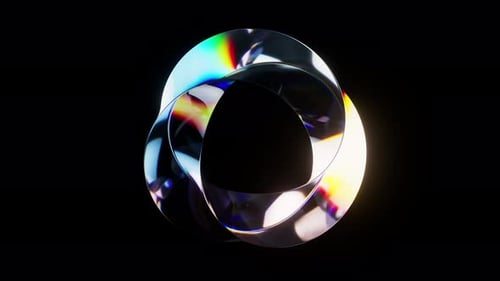 Loop colorful curve glass