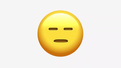 3D Neutral Emoji Face Animation