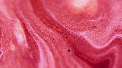 Sparkling Pink Liquid Abstract Motion Background