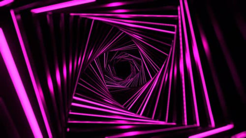 Fantastischer hypnotischer Strobe-Spiralwirbel-Hintergrund, VJ Loop, 4K, Rosa