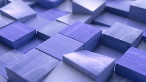 Wooden Rectangles Move Up and Down