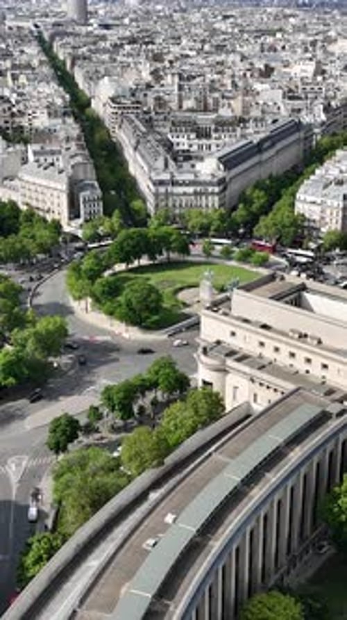 Trocadero Square At Paris France Island In France.
