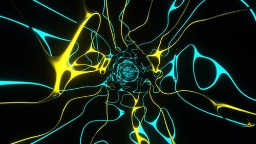 Chaos mutation organic tunnel seamless loop.
