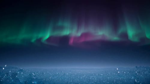 Hypnotische Aurora-Vorhänge