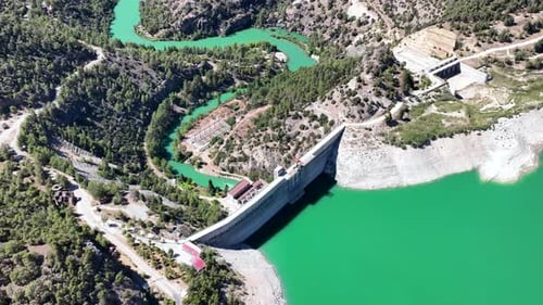 4k footage of the dam - 4k footage of the dam taken with a drone