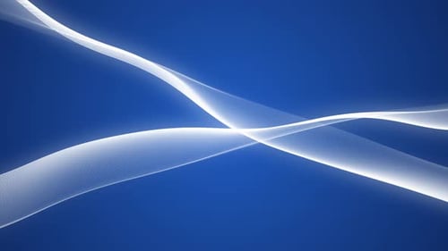 Abstract Fluid White Lines Animated Background