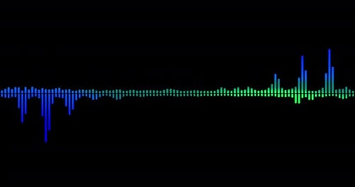 Line Digital Sound Waveform