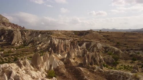 Aerial view of Goreme Historical National Park in Cappadocia